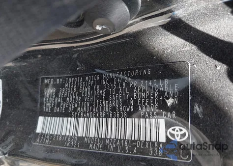 2024 Toyota Corolla Le from USA, damaged, VIN 5YFB4MDEXRP163638